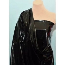 4 WAY STRETCH PU COATED BLACK FABRIC. 58 " WIDE SOLD BTY ,COSPLAY, COSTUMES