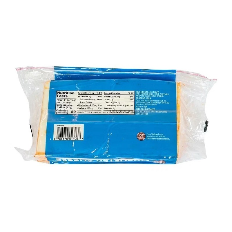 Wellsley Farms Sliced Muenster Cheese, 32 oz.