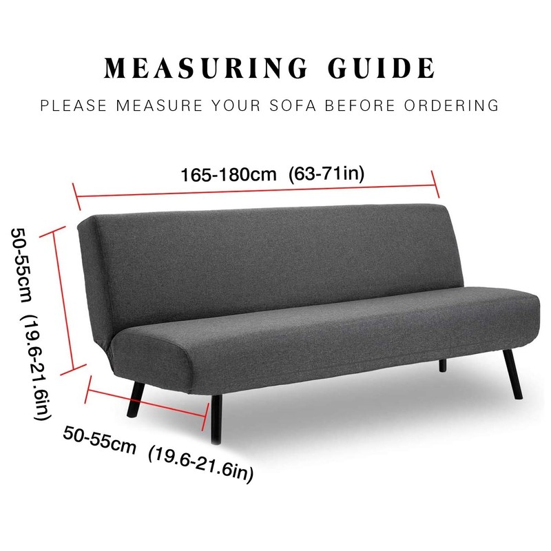PETCUTE Sofa cover without armrest sofa bed cover without armrest
