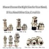 Lsgoodcare GX12-5 Pin Metal Aviation Plug Kit 5A, 10Pairs 12MM