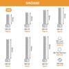 VIGRUE Pack of 238 M6 Cylinder Screws with Hexagon Socket