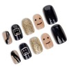 VRAIKO Press On Nails - Bad Smile, Black Magic Emoji