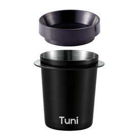 TUNI 51mm Dosing Funnel and Dosing Cup Set, Espresso Coffee Dosing Ring Fits 51mm Portafilter