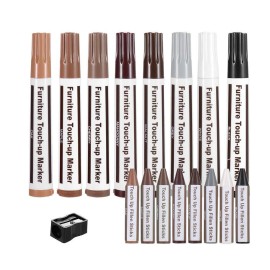 Furniture Repair Kit,Wood Touch Up Pens,Laminate Scratch Repair,Wax Sticks for W