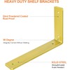 Gold Floating Shelf Bracket 8 Inch, 6 Pack Heavy Duty