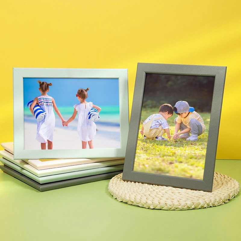 ANAZOZ Grey Photo Frames Tabletop 6x8 inch Vertical and Horizontal,Rectangle