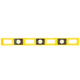 MAYES 10101 Polystyrene Level, 24-Inch | Level for Plumbers, Carpenters, & Everyone Else | Highly Accurate Leveling Tool | Find Level & Plum with Ease | Rugged Build | Made in U.S.A. | Yellow