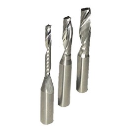 1/4” Shank - O-Flute Carbide Router bit Set - 3 pcs - (1/8" 3/16" 1/4") - Acrylic Series - USA Veteran Owned