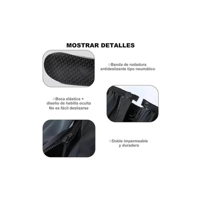 Cubrezapatos Impermeable, Cubierta del Zapato con Bandas Reflectantes