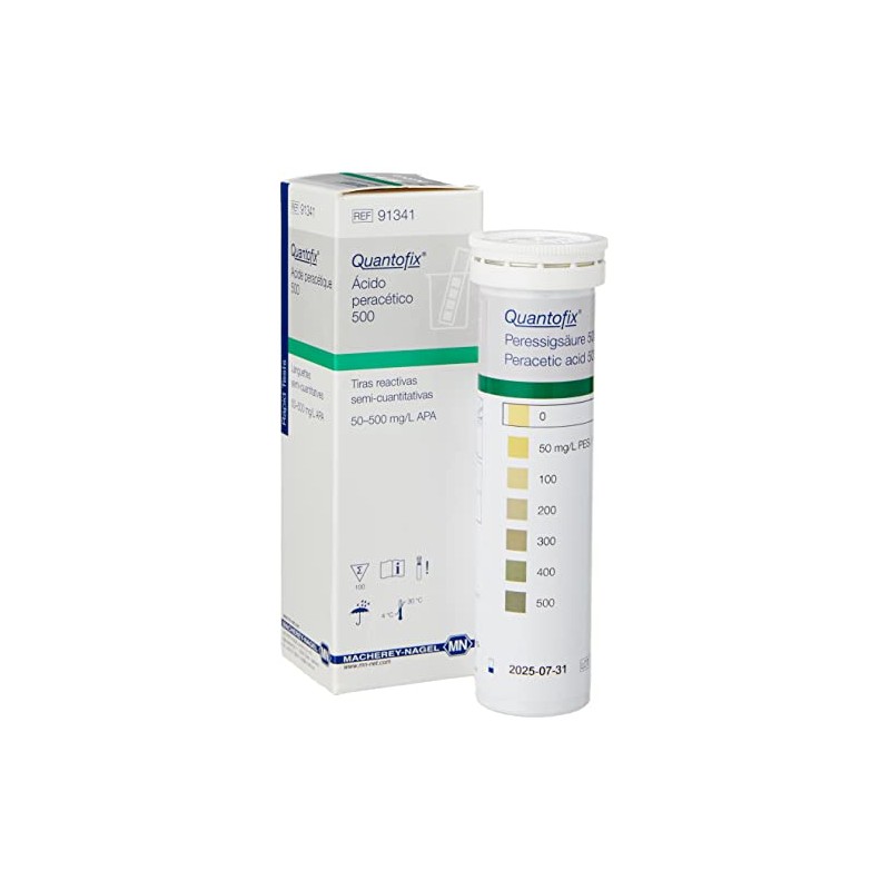 Quantofix 1171643 Peracetic Acid 500 Reagent Test Strips for testing