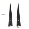 HARFINGTON 2pair Replaceable Ceramic Tweezer Tips 1.6" Length Carbon Fiber