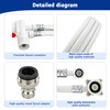 6FT Countertop dishwasher inlet and drain hose kit, compatible with