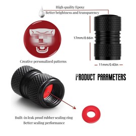 Car Wheel Tire Valve Stem Caps Tire Air Caps Cover Compatible with XE XEL XF XFL XJ F-PACE F-Type and More