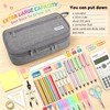 Double Layer Large Big Capacity Pencil Case Pouch Bag with
