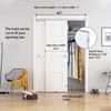 BARNSMITH 4FT/48 Bypass Door Hardware,Heavy Duty Aluminum Sliding Closet Door