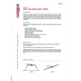GSSI Butyl Tape 1/8" x 3/4" x 50' Gray 50ft Roll RV Roof SEALANT Putty