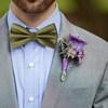 HOULIFE Men's Bow Tie Set - Adjustable Satin Polyester Bow
