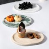 Koville Luxurious Natural Marble Vanity Tray, Cloud Shape Serving Stone