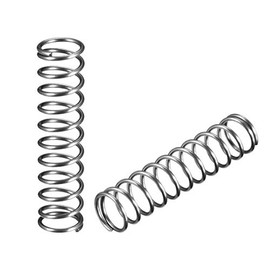 sourcing map Wire Diameter 0.05" , OD 0.47" , Free Length 2" Spring Steel Coil Extended Compressed Spring 10pcs
