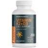 Bronson Vitamin K2 D3 (MK7) Supplement Non-GMO Formula Vitamin D3