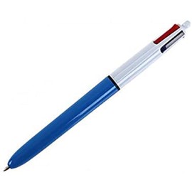 BIC 4-Colour 725419 Retractable 4 Colours Ballpoint Pen, 0.4 mm - multi-colour