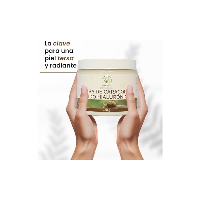 Crema Facial Baba De Caracol Con Ácido Hialurónico Piel Firme