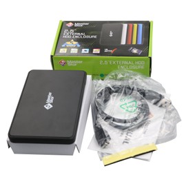 MasterStor USB 3.0 External Hard Disk Drive Super-Fast For Windows Laptop And PC, Portable Hard Drive 2.5-inch SATA External Hard Drive Windows Hard Drive Black (500GB)