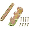 Lrcipru ﻿Surface Mounted Bed Rail Brackets 4 Set Bed Frame