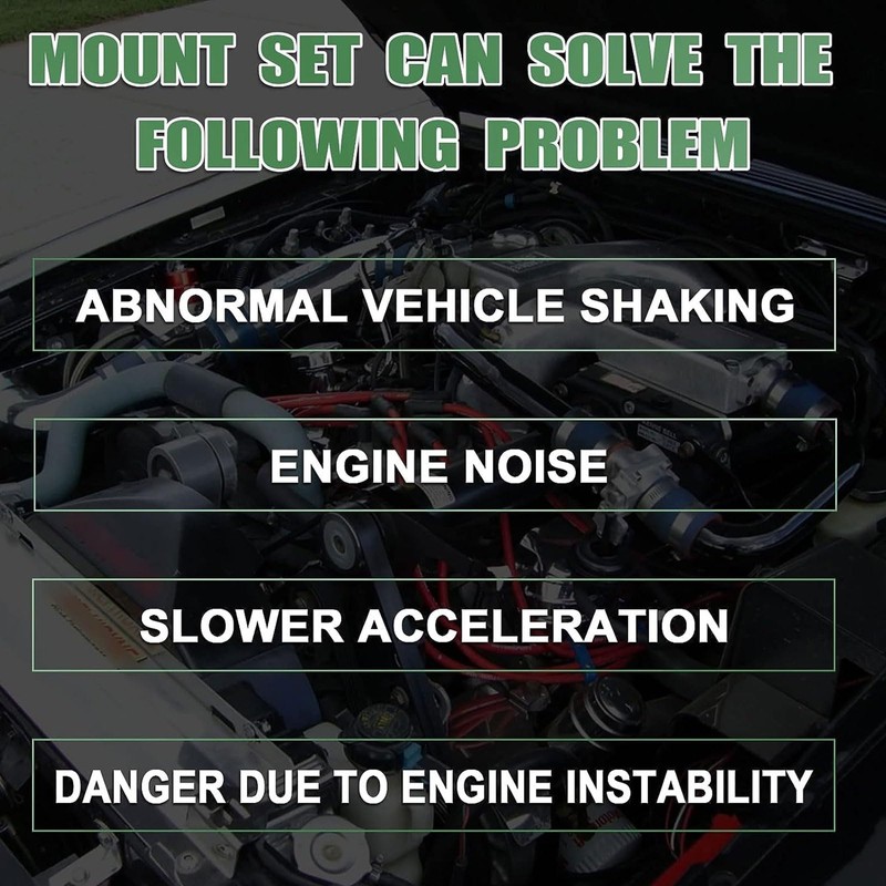 Engine Motor Mount Kit Trans Mount Compatible with Honda CRV