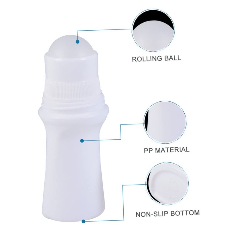SAFIGLE 15pcs Oil Roller Bottles Refillable Plastic Containers with Roller
