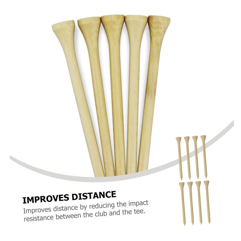 Kisangel 300pcs Golf Tees Wooden Golf Holders for Optimal Training