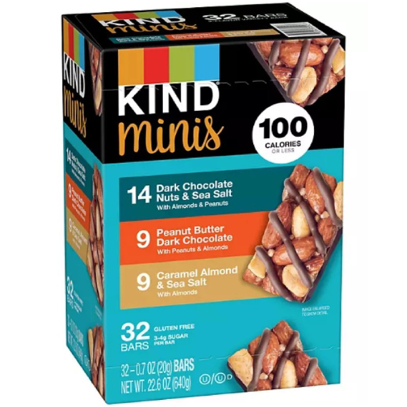 KIND Snacks Mini Nut Bar, Variety Pack, 32 ct.