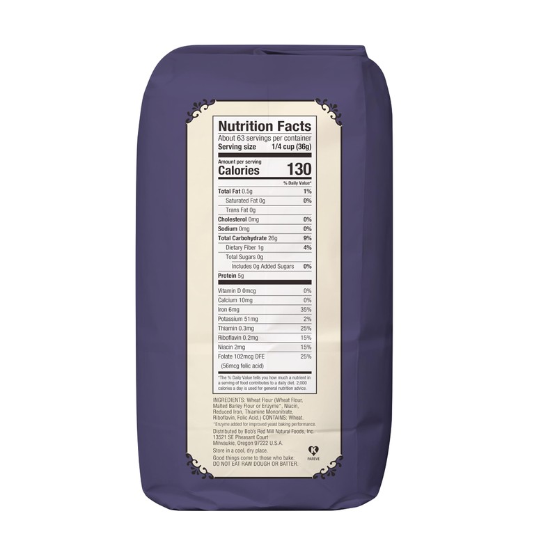 Bob's Red Mill Artisan Bread Flour, 5lb (Pack of 8)