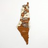 Palestine Wooden Wall Map Islamic Wall Art Decor - Size: