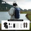 PELLIOT Dry Bags Waterproof 20L Roll Top Lightweight Adjustable Backpack