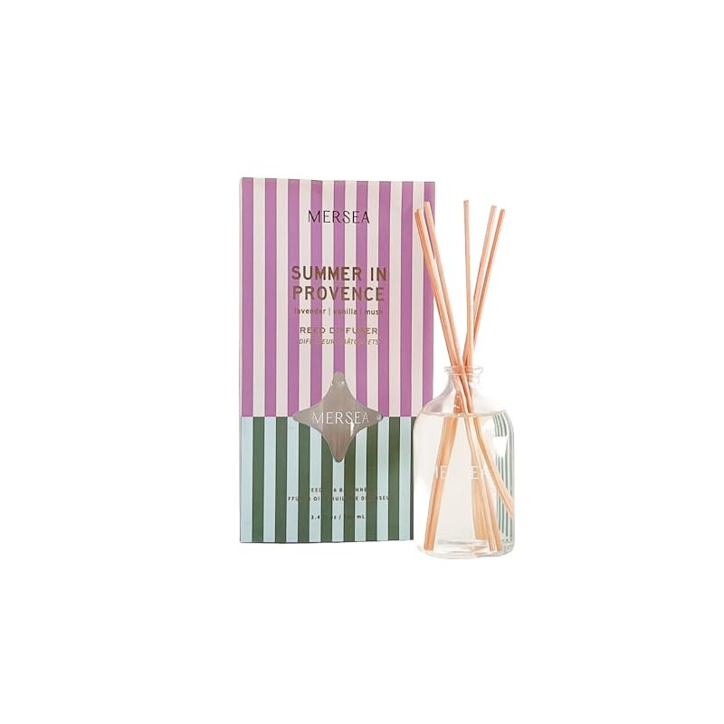MERSEA Luxury Glass Diffuser - Scented Oil Diffuser, Summer in
