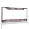 Fastasticdeals Metal Insert License Plate Frame Shrimp Sea Animal Weatherproof