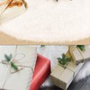 90 cm Snowy White Christmas Tree Blanket Plush Faux Fur