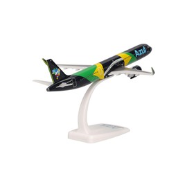 Herpa modello di aereo Azul Brazilian Airlines Airbus A321neo "Brazilian Flag livery" – PR-YJE, in scala 1:200 - Snap-Fit, pezzo da collezione, miniatura deco, statuetta con supporto in plastica