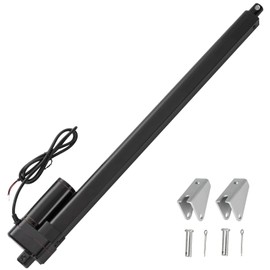 JQDML 22 Inch Stroke Linear Actuator 12V Heavy Duty 440lbs/2000N IP65 Waterproof Electric Actuator Speed 0.31"/sec with Mounting Brackets