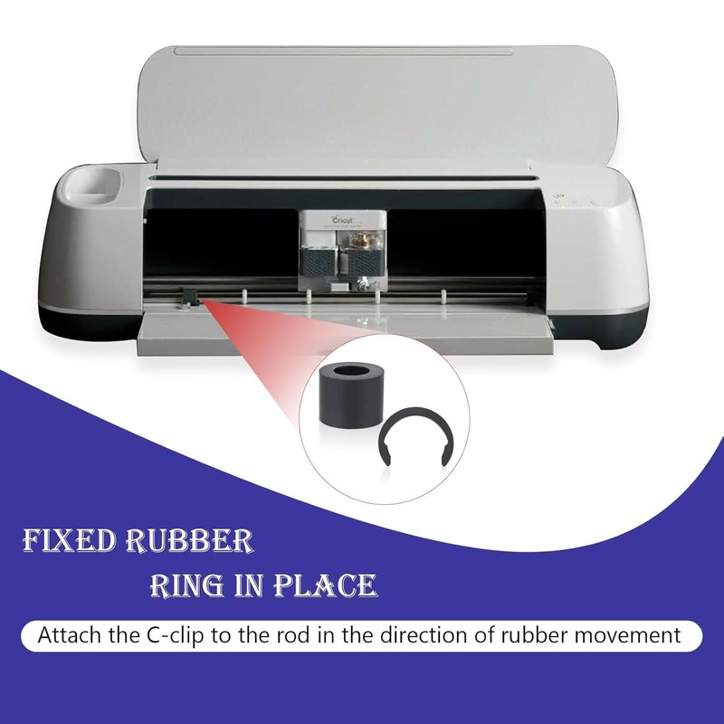 Rubber Roller Replacement Set，Mat Guide Rubbers，Compatible with Cricut Maker/Maker 3，