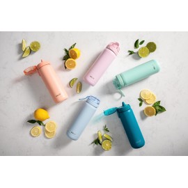 Ello Cooper 40oz Stainless Steel Water Bottle with 2 Lids Chug and Straw | Leak Proof | Double Walled and Vacuum Insulated | Built in Carry Loop | Dishwasher Safe | Antigua