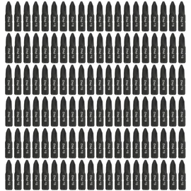 Phillips #2 Screwdriver Impact Bits - 1 Inch (Bulk 100 Pack - Industrial Grade) Impact Rated CR-M Alloy Steel PH2 Magnetic Head Bits with Case.
