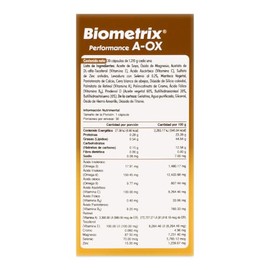 Biometrix A-OX | Zinc Magnesio Selenio | Magensio | Antioxidantes | Suplemento con Omega-3 6 9 | Vitaminas E C A | 30 Cápsulas