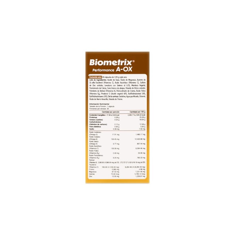 Biometrix A-OX | Zinc Magnesio Selenio | Magensio | Antioxidantes