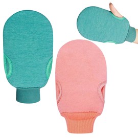 Exfoliating Gloves for Body Scrub, Shower Exfoliator Remover Dead Skin, Women Bath Scrubber Man Cloth Sponge Gant Exfoliant Pour le Corps