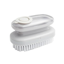 Reinigungsbürste für den Haushalt, langlebige Scheuerbürste mit ergonomischem Griff, Schuhreinigungsbürste aus Waschtuch mit Seifenspender, flexibel für Küche und Badezimmer