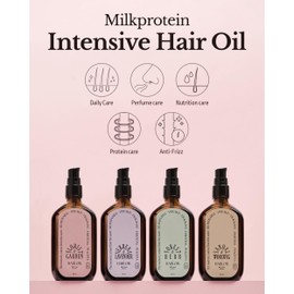 ODID Milk Protein Intensive Perfume Hair Oil - Korean Anti Frizz Nourishing & Smoothing Hair Serum - Natural Green Herb Scent - with 10,000ppm Argan Oil & 6 Plant-Based Oils, 3.38 fl.oz.