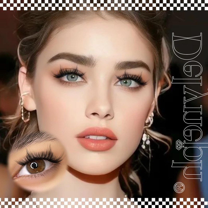 Delyneph Wispy Cluster Lashes Natural Individual Eyelashes Manga Lash Clusters