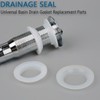 Drainage Seal,Universal Basin Drain Gasket,Thickened Silicone Sealing Ring,Seal Ring Replacement